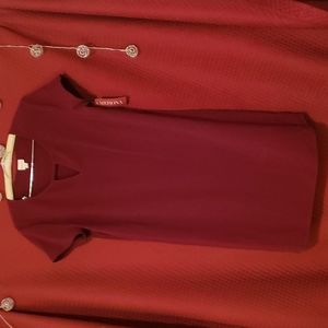 A line bugandy dress